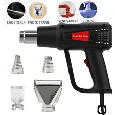 2000W Heat Gun Hot Air Wind Blower Dual Temperature w/4 Nozzles Power Heater New