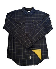 DIXXON-Flannel Shirt Stay Gold Men  s XLT Long Sleeve Pearl Snaps VGUC 