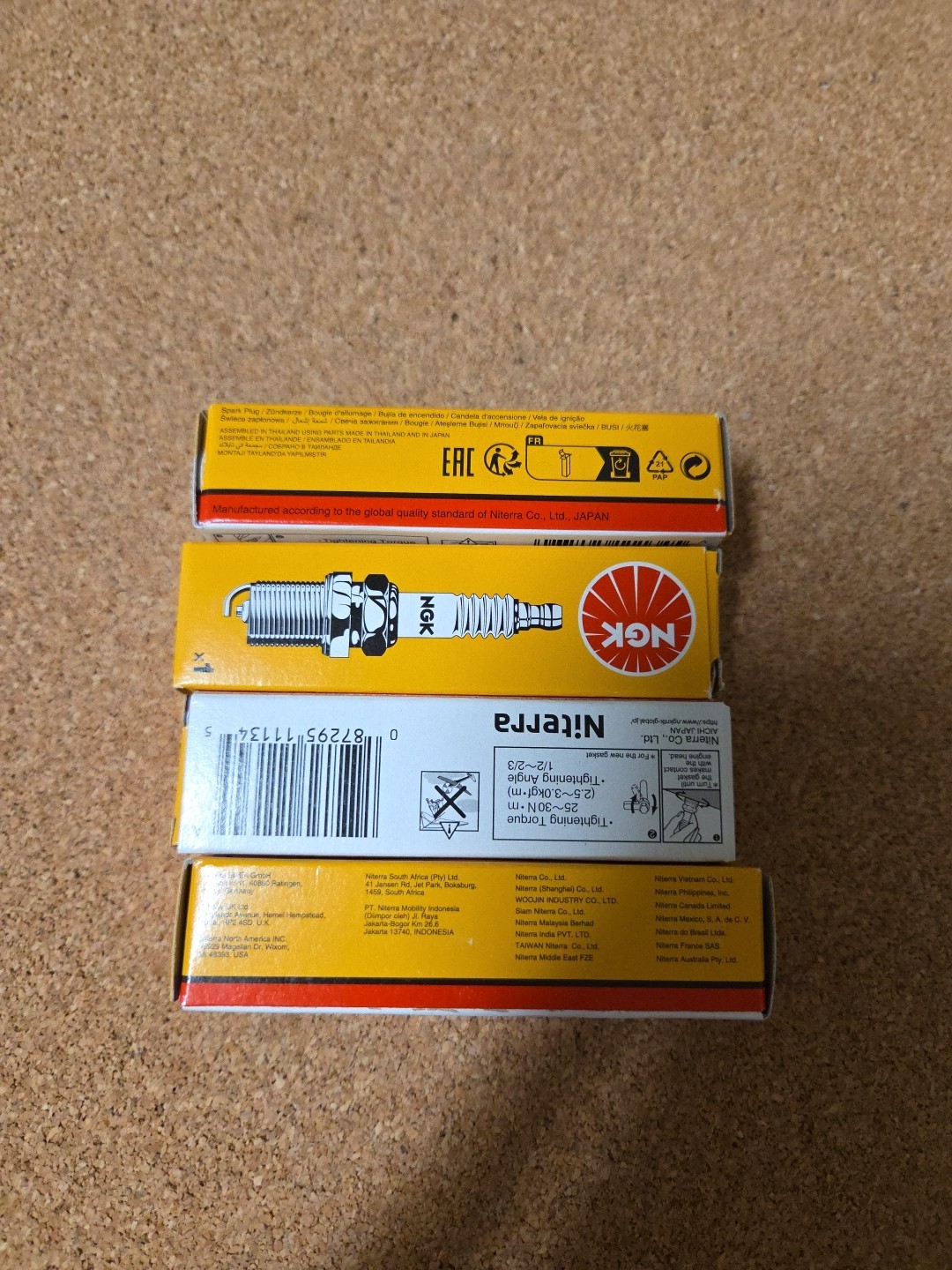 NGK 1134 Spark Plug BR8HS-10 - 4 Pack - For Marine, Motorcycle, Watersports