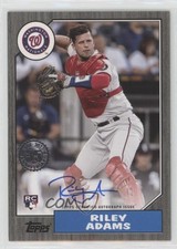 2022 Series 2 1987 Topps Baseball Black 83/199 Riley Adams #87BA-RAD Auto 0g27