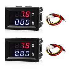 Rdxcv 2 Pcs 0.28 Digital Voltmeter Ammeter Dc 0-100v 10a Amp Volt Meter Gauge