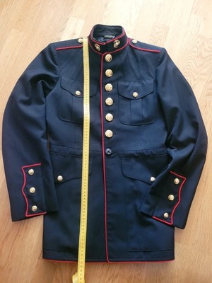 USMC ° Marine Corps ° Dress Blues Jacke ° Uniform ° EGA ° original ° Vintage