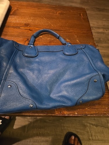 Coach Legacy Blue Pebbled Leather Satchel Handbag – Style 19924 – Authentic –... - Picture 7 of 7