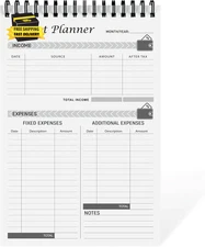 Budget Planner Notepad - Undated Expense Tracker Notebook. Monthly Budgeting Jou