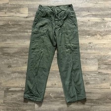Vintage 70s Military OG-107 HBT Trouser Pants Size 30x29