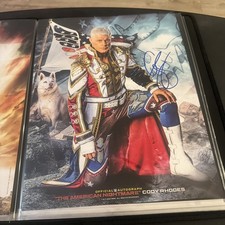 CODY RHODES SIGNED 11X14 PHOTO WWE EXCLUSIVE Live Event   auto 