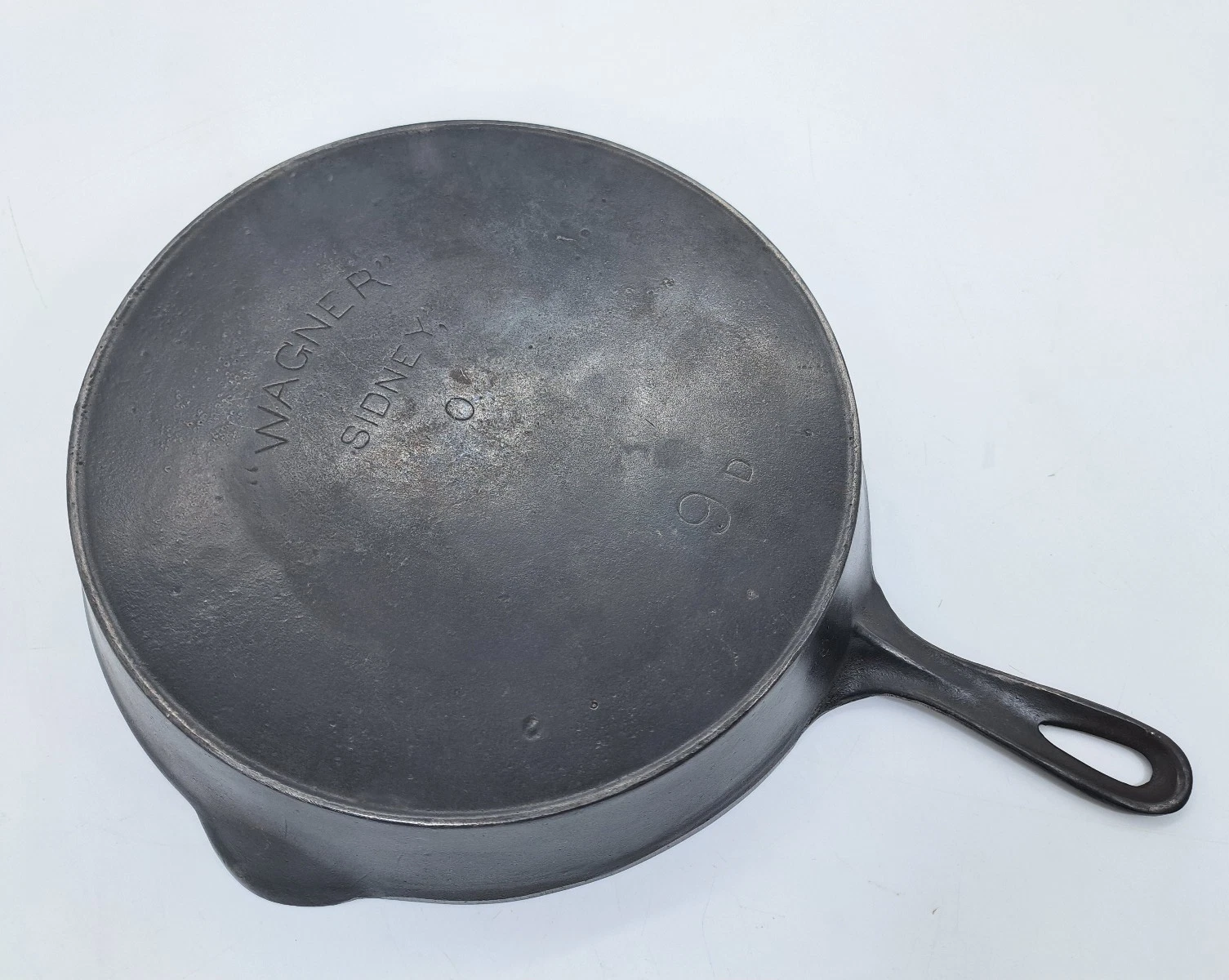 Early Wagner Sidney-O No. 9D Cast Iron Skillet c.1897–1905