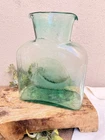 Blenko Water Jug Teal Green Juice Service Pitcher Serving Vintage Art Glass