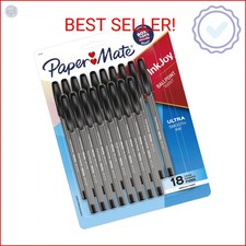 Paper Mate InkJoy 100ST Ballpoint Pens, Medium Point 1.0mm , Black, 18 Count