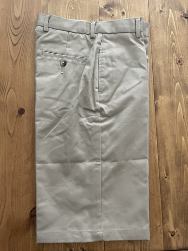 PARKER Boys Khaki School Uniform Shorts Size 28 Slim - Flat Front NWT - Picture 2 of 2