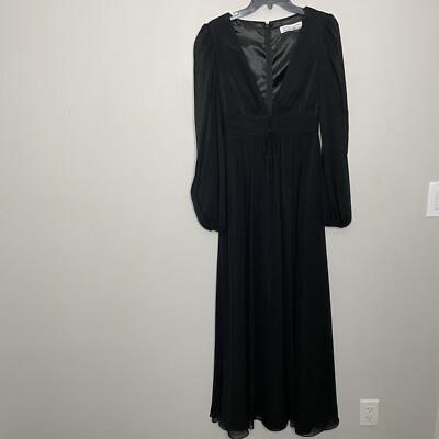 mac duggal black tie dress Black Charmeuse Cowl Gown With Thin Bow Straps