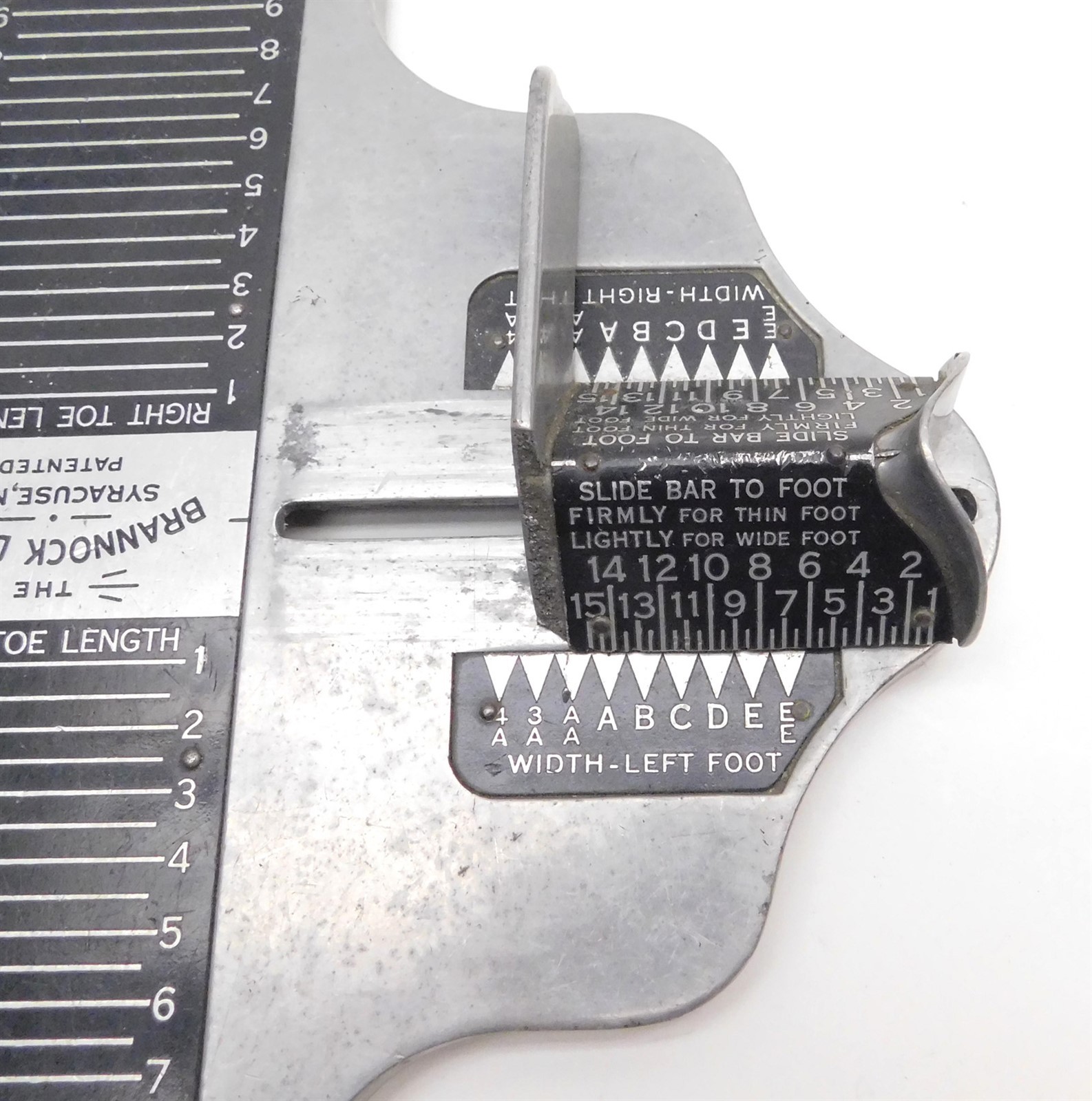 Vintage Shoe Store Foot Measuring Tool The BRANNOCK … Gem