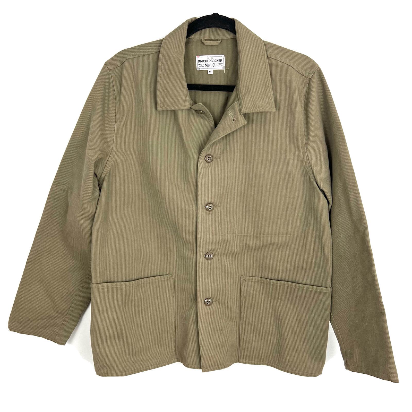 Knickerbocker MFG Corduroy Chore Shirt Mens M Khaki S… Gem