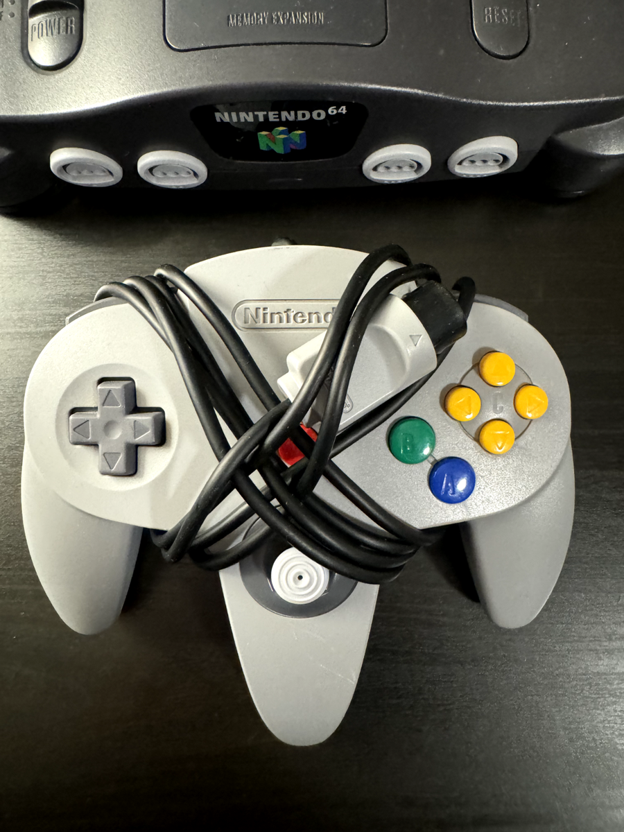 Nintendo 64 N64 Console Grey Complete, Cords, Official