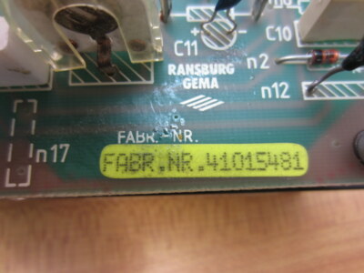Ransburg 106440 Circuit Board Stamp Id: GEB1825 | eBay