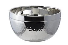 Bon Chef 61245 Stainless Steel Classic Double Wall Bowl, Hammer Finish, 5
