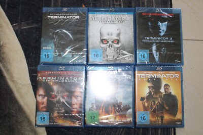 Terminator 1-6 (Blu-Ray) (Arnold Schwarzenegger) 6Filme/6Blu-Rays - NEUWERTIG