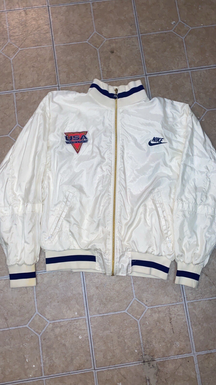 Vintage Team USA Track & Field Nike Windbreaker Mediu… Gem