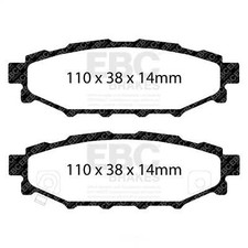 Rr Premium Organic Brake Pads  EBC Brake  DP21584