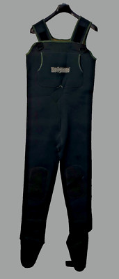 Hodgman 13545 Neoprene Bib Waders Mens MEDIUM Green Fishing Water