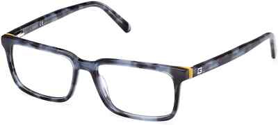 GUESS GU50068 092 Blue Plastic Optical Eyeglasses Frame 54-15-145 GU 50068 RX