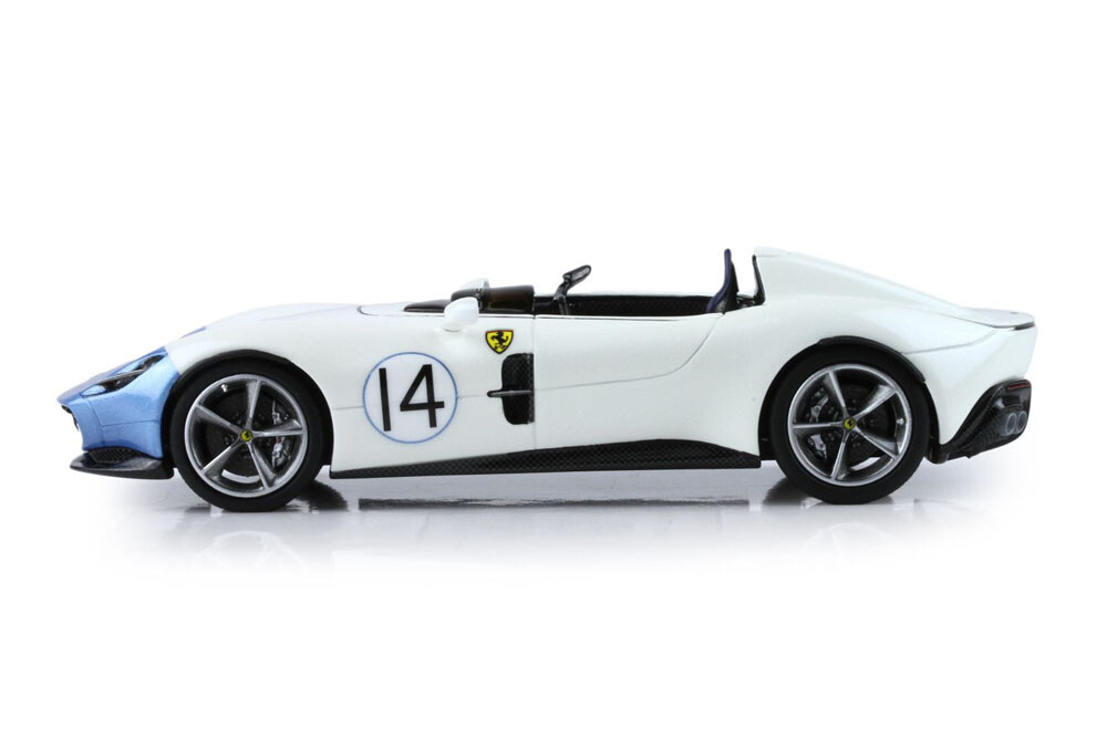 BBR BBRC220BS 1/43 Ferrari Monza SP1 Bianco Sanae and blue nose LIMITED