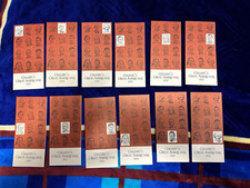 Franklin Mint Gallery Of Great Americans 1970 Complete Set 12 Inserts NOS