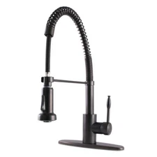 Gourmetier GSY8885NKL Nustudio Single-Handle Pre-Rinse Kitchen Faucet