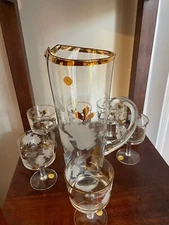 Vintage Cordial Decanter Set