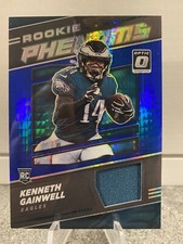 2021 Donruss Optic KENNETH GAINWELL Rookie Phenoms PATCH Blue Hyper #RP-39 Eagle