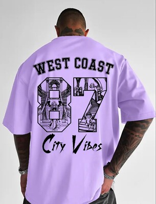 West Coast 87 Herren Oversize Shirt City Vibes Streetwear bis 5XL