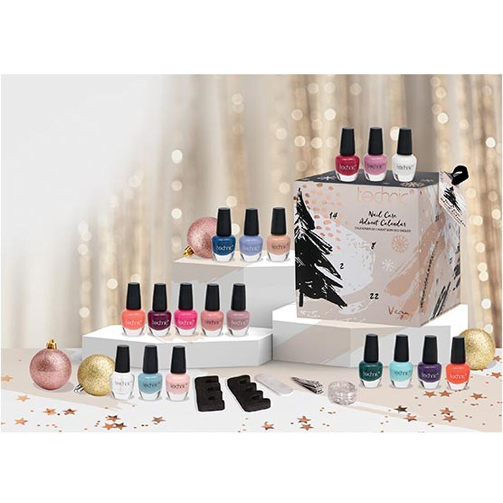 Technic Advent Calendar Nail Varnish Polish Christmas Gift Set Makeup
