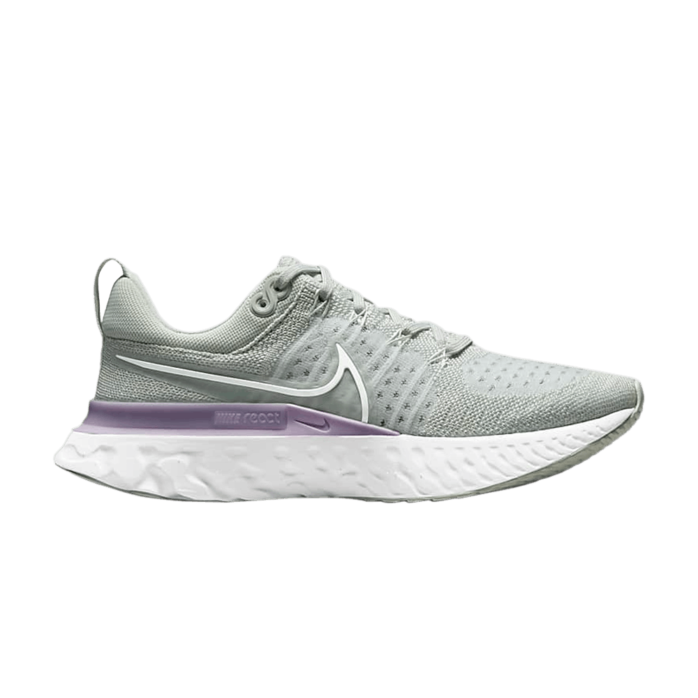 Nike React Infinity Run Flyknit 2 Light Silver Lilac Womens Running Shoes CT2423-005