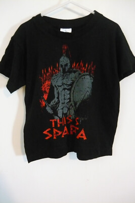 Jungen T-Shirt~BC Collection~Gr. 110/116~Schwarz mit Motiv ''This is Sparta''