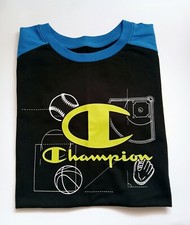 Champion Boys - Black Y Blue T Shirt - Size S - 18/20 Sports