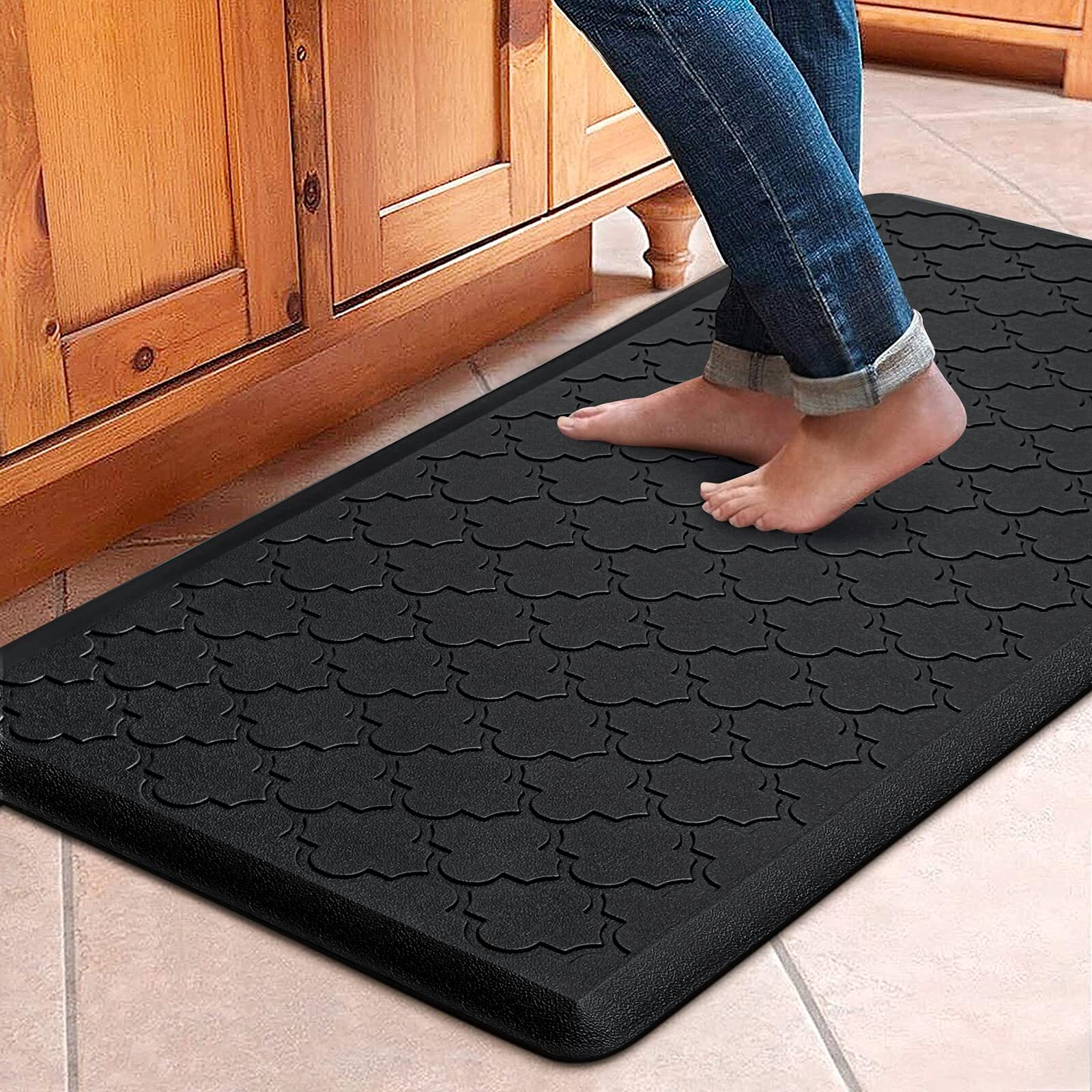 WISELIFE Kitchen Mat Cushioned Anti Fatigue Floor Mat17.3
