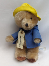 Vintage Eden Toys Paddington Bear Blue Coat Yellow Hat Plush Toys Peru VTG