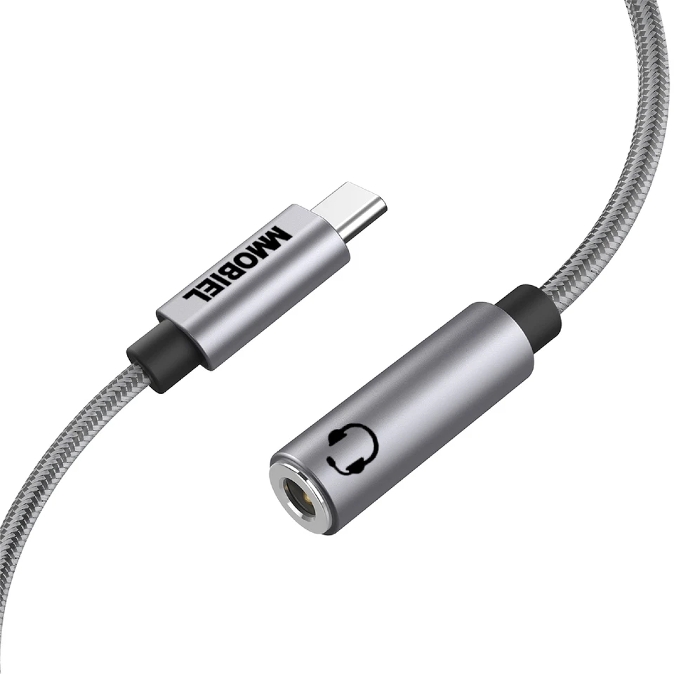 USB-C zu AUX 3,5mm Kopfhöreranschluss Adapter - 32Bit USB-C Kopfhörer Adapter - Bild 2 von 4