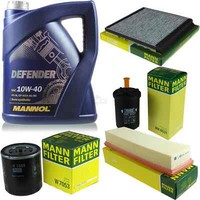 Mann Inspektionspaket 5L Mannol Defender 10W-40 FüR CitroëN Berlingo 1.4I 1.1I