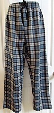 RUGGED FRONTIER Men's Comfy Polar Fleece Lounge Pant  9 - Teal/Green Plaid