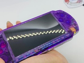 Sony PSP-3000 Playstation Portable Handheld Console Clear purple Customized
