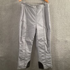 Vintage Skitique Snow Pants Mens XL Gray Full Double Leg Zip Insulated Ski Board