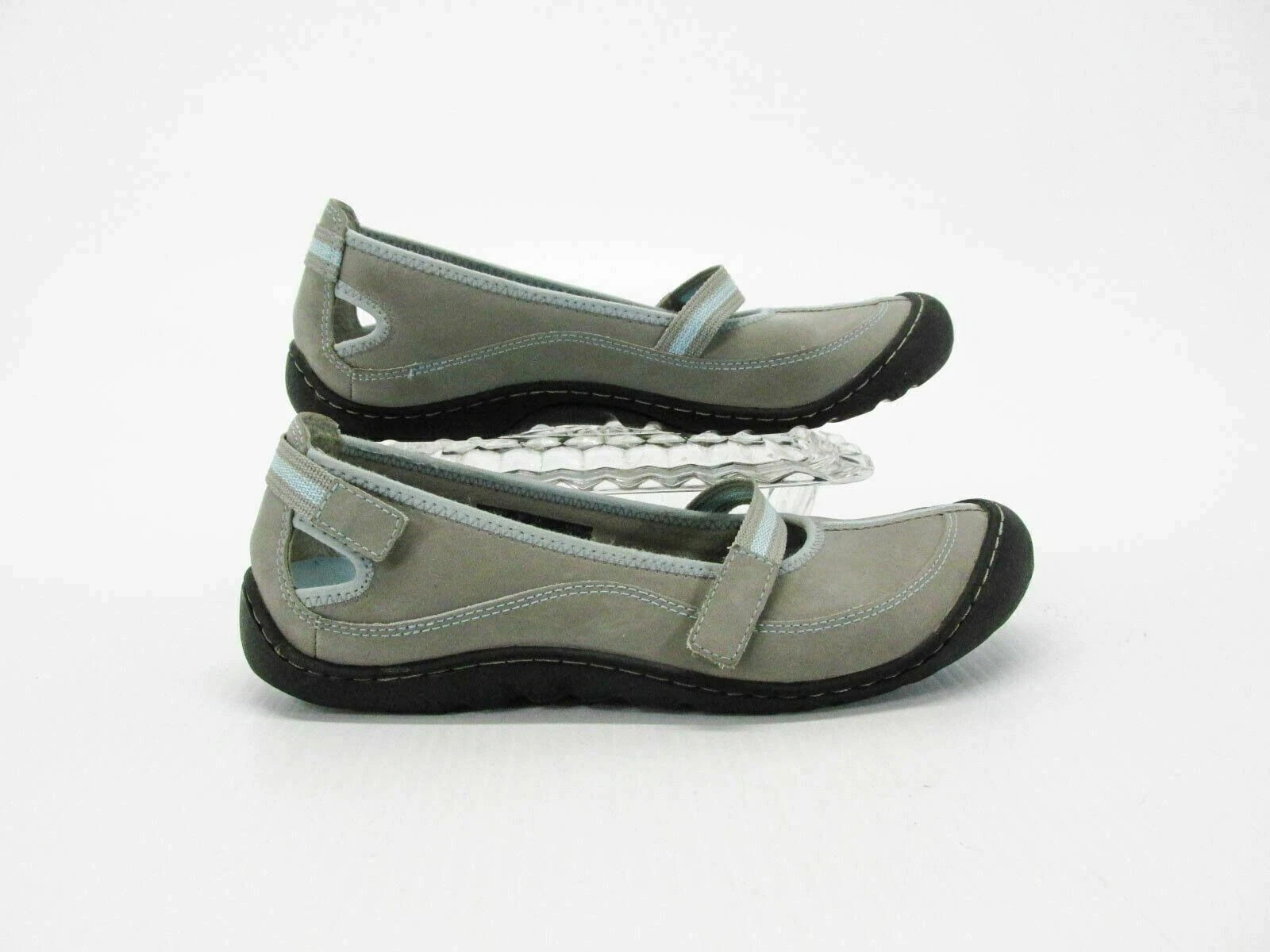 Scarpa donna Clarks Springer taglia 7M grigia atletica piatta usata qp