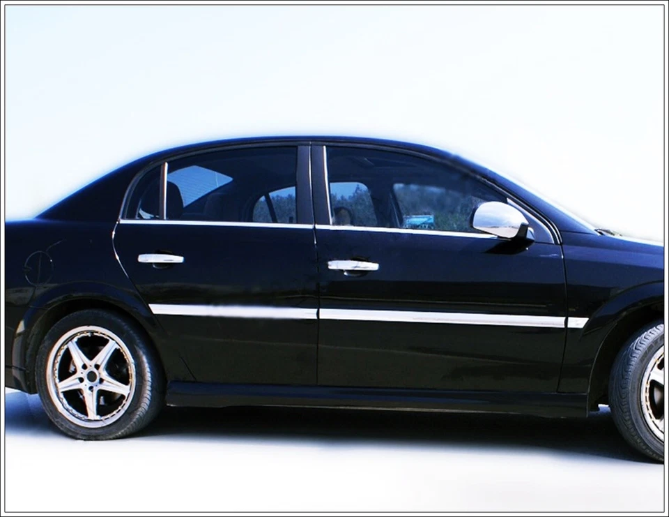 Chrome Side Door Streamer 4 door 4pcs S.STEEL For VAUXHALL OPEL VECTRA C 2002-UP - Image 2 of 4