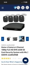 Swann Home 4 Camera 4 Channel 1080p Full HD DVR 64GB SD Card SODVK446854MQB