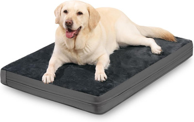 Waterproof Dog Bed Large Medium Sized Dogs, Outdoor Orthopedic Washable Crate Pa