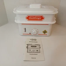 Cuizen Hot Dog Steamer Steams Up To 12 Hot Dogs And Warms 6 Buns CST-1200