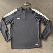 Nike Youth Unisex Black Long Sleeve Athletic Top Dri-Fit 1/4 Zip Size L NWT