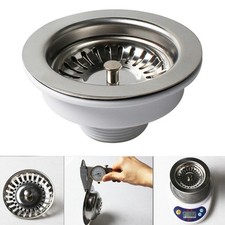 Modern Kitchen Sink Waste Kit Stainless Steel Flange for Efficient Water Flow
