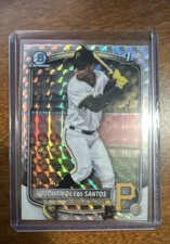 2025 Bowman Chrome - Prospects Johan De Los Santos, Johan De Los Santos #BCP-163
